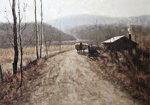 陈健作品《山边秋色》规格：91cmx65cm.jpg