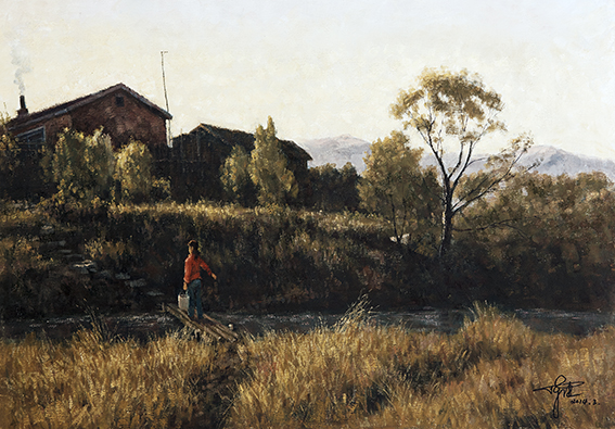陈健作品《山居秋色》规格：91cmx65cm.jpg