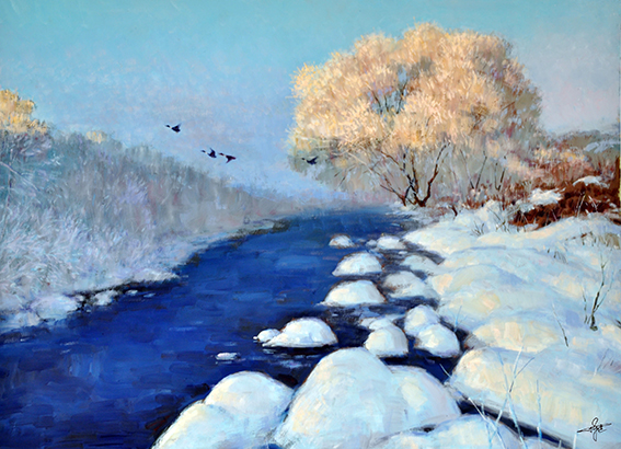 陈健作品《初春》规格：100cmx65cm.jpg